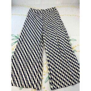Shein‎ Women's Wide Leg Pants Geometric Print Palazzo Bell Bottoms xl